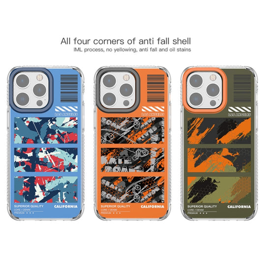 For iPhone 14 Mutural Camouflage Series Phone Case(Orange) by Mutural