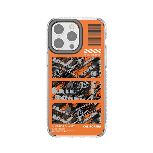 For iPhone 14 Pro Mutural Camouflage Series Phone Case(Orange) by Mutural