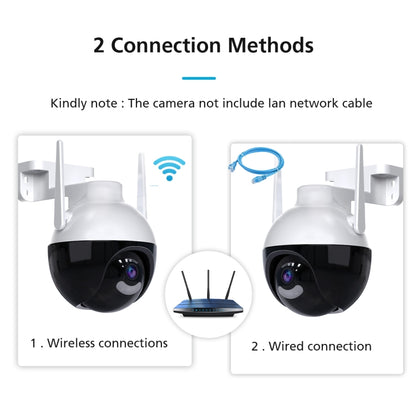 A18 4MP HD Wireless WiFi Smart Surveillance Camera, Specification:EU Plug by bashfashion
