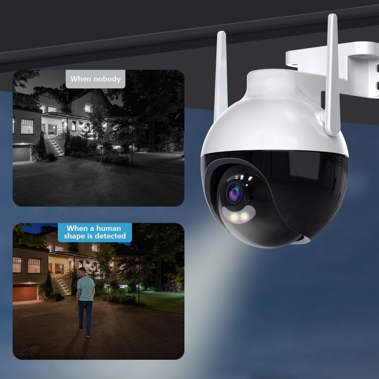 A18 4MP HD Wireless WiFi Smart Surveillance Camera, Specification:EU Plug by bashfashion