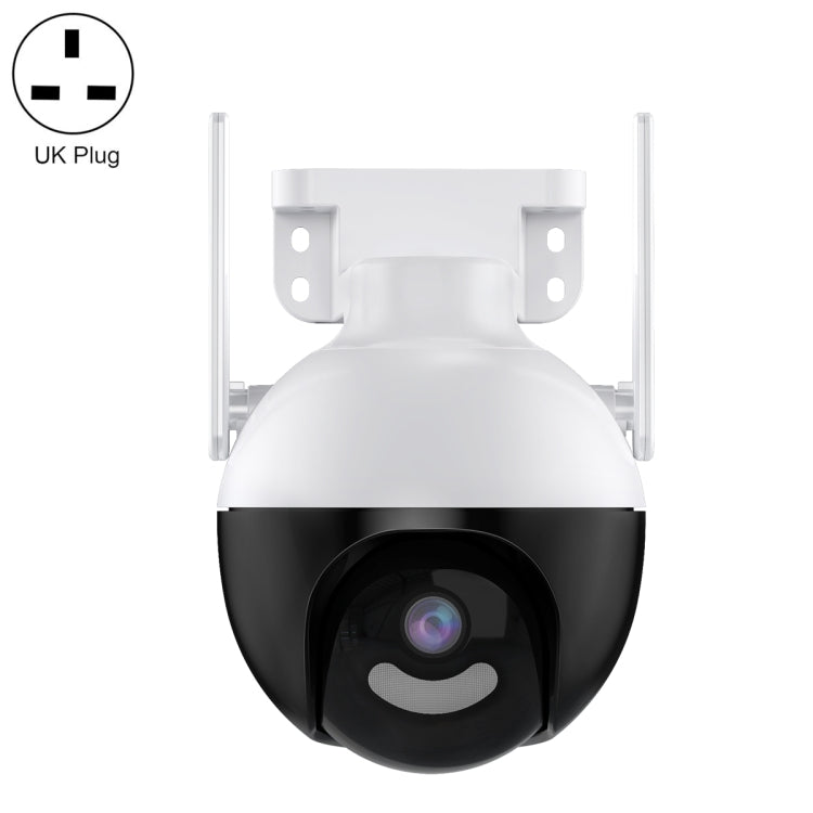 A18 4MP HD Wireless WiFi Smart Surveillance Camera, Specification:UK Plug by bashfashion