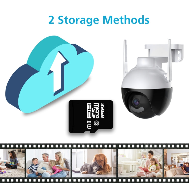A18 8MP HD Wireless WiFi Smart Surveillance Camera, Specification:US Plug by bashfashion