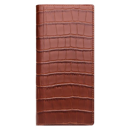 For Huawei Mate XS 2 QIALINO Crocodile Pattern Genuine Leather Phone Case(Brown) by QIALINO