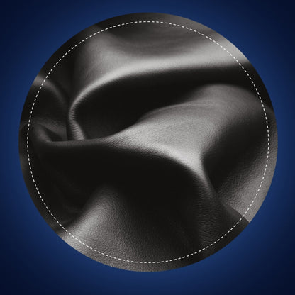 For Huawei P50 Pro QIALINO Genuine Leather Side Window View Smart Phone Case(Black) by QIALINO