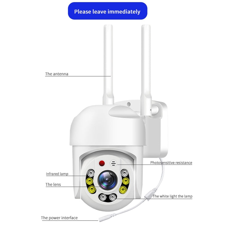 QX65 2MP HD IP66 Waterproof 5G Dual Band Wireless WiFi Camera, Specification:AU Plug by bashfashion