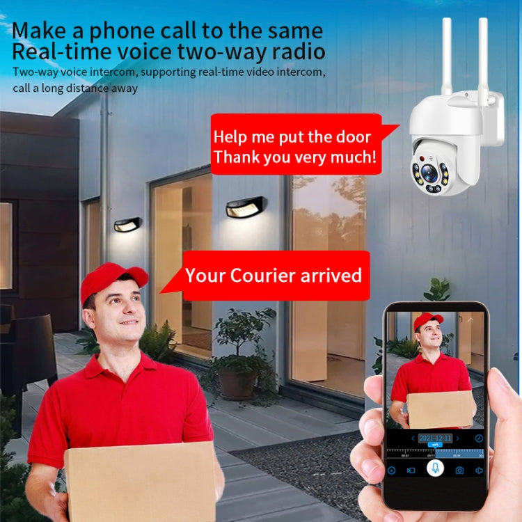 QX65 2MP HD IP66 Waterproof 5G Dual Band Wireless WiFi Camera, Specification:AU Plug by bashfashion