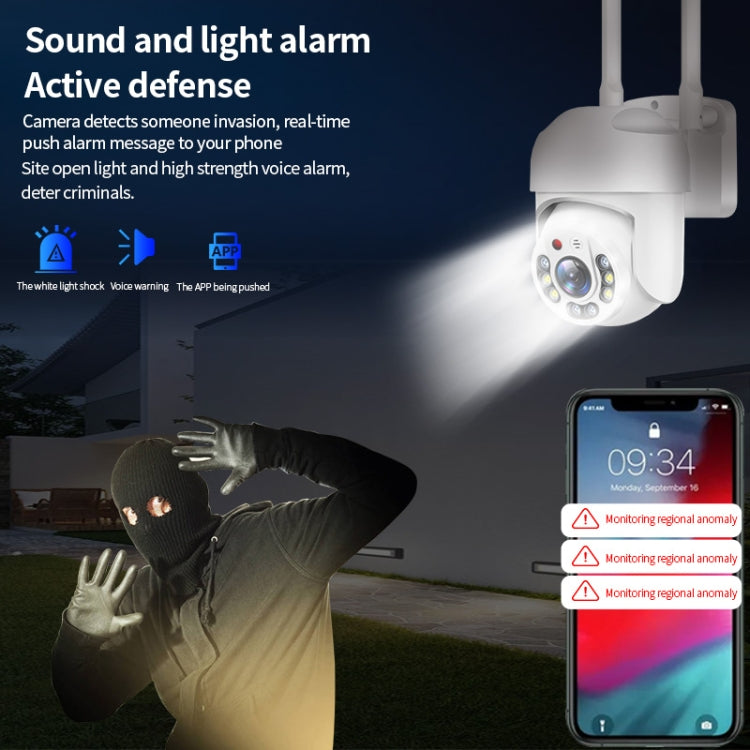 QX65 2MP HD IP66 Waterproof 5G Dual Band Wireless WiFi Camera, Specification:AU Plug by bashfashion