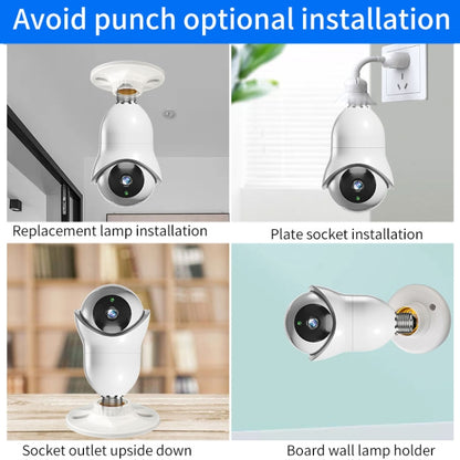 DP31 2.0MP HD Light Bulb WiFi Surveillance Camera, Support Motion Detection, Night Vision(White) by bashfashion