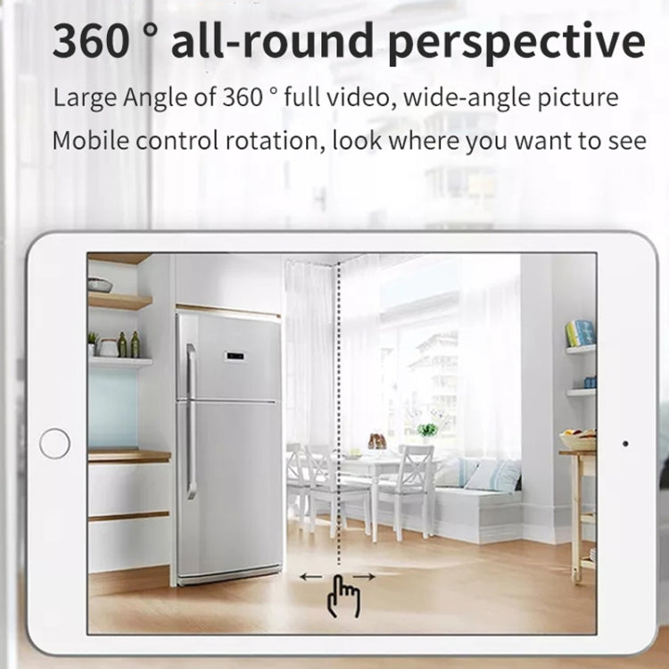 DP31 2.0MP HD Light Bulb WiFi Surveillance Camera, Support Motion Detection, Night Vision, Dual Light Source(White) by bashfashion