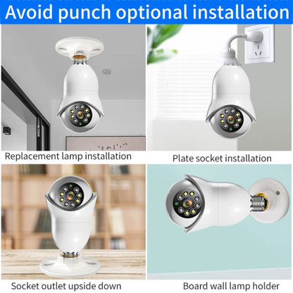 DP31 2.0MP HD Light Bulb WiFi Surveillance Camera, Support Motion Detection, Night Vision, Dual Light Source(White) by bashfashion