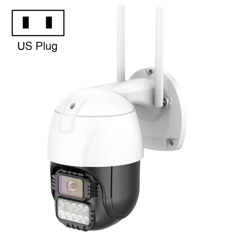 QX67 3MP Humanoid Recognition AI Alarm WiFi Dome IP Camera, US Plug by bashfashion