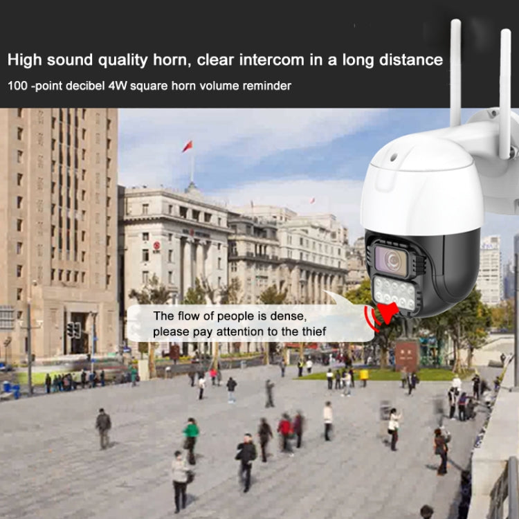 QX67 3MP Humanoid Recognition AI Alarm WiFi Dome IP Camera, AU Plug by bashfashion