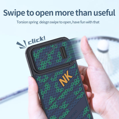 For iPhone 14 NILLKIN 3D Lens Sliding Camera Phone Case by NILLKIN