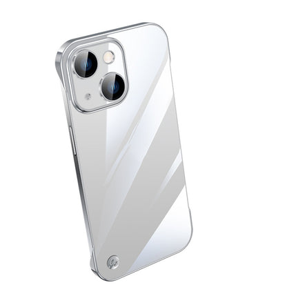 For iPhone 14 Plus Electroplating Frameless Clear PC Phone Case(Transparent) by bashfashion
