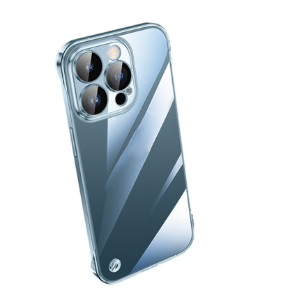 For iPhone 14 Pro Electroplating Frameless Clear PC Phone Case(Transparent) by bashfashion