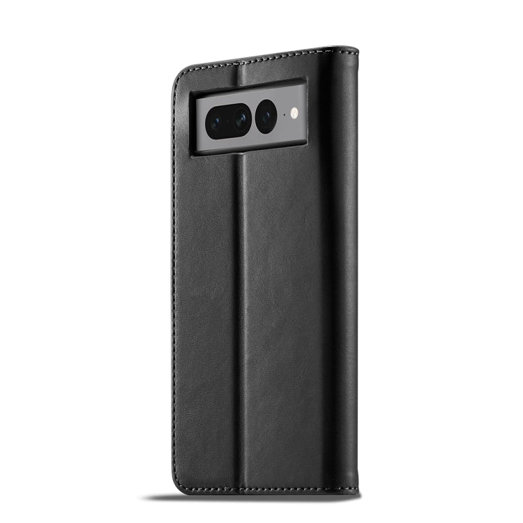 For Google Pixel 7 Pro LC.IMEEKE Calf Texture Horizontal Flip Leather Case(Black) by LC.IMEEKE