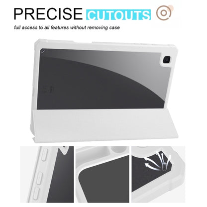 For Samsung Galaxy Tab S6 Lite Acrylic 3-folding Smart Leather Tablet Case (White) by bashfashion