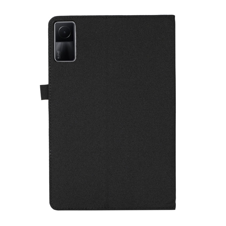 For Xiaomi Redmi Pad 10.61 Fabric Leather Tablet Case(Black) by bashfashion