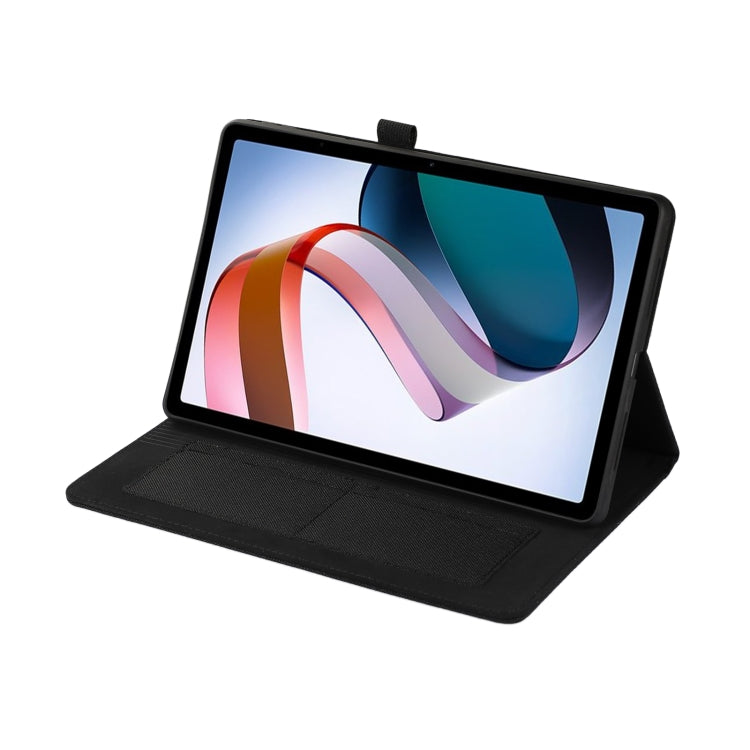 For Xiaomi Redmi Pad 10.61 Fabric Leather Tablet Case(Black) by bashfashion