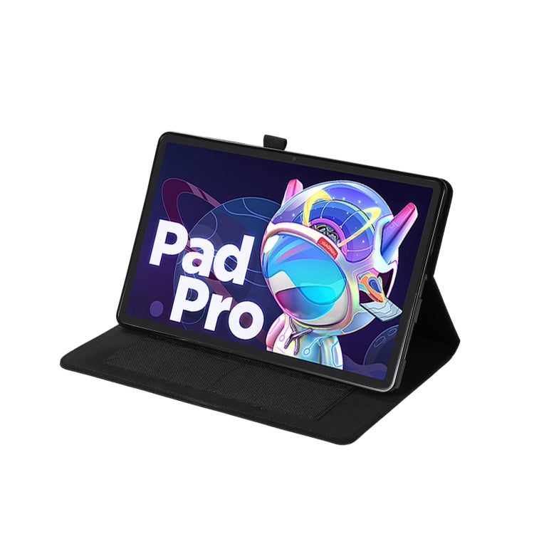 For Lenovo Tab P11 Pro Fabric Leather Tablet Case(Black) by bashfashion