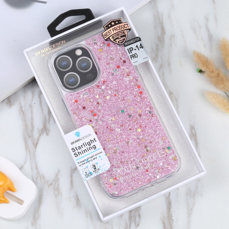 For iPhone 14 Pro DFANS DESIGN Starlight Shining TPU+PC Phone Case(Pink) by DFANS DESIGN
