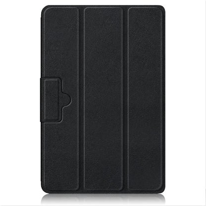For OPPO Pad 11 inch 3-folding Magnetic Buckle Custer Texture Leather Tablet Case(Black) by bashfashion