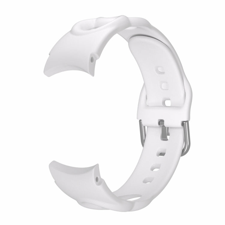 For Samsung Galaxy Watch 5 40mm / 44mm Hollowed Double Loop Silicone Watch Band(White) by bashfashion