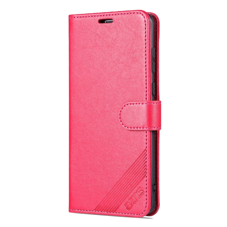 For Huawei Mate 50 Pro AZNS Sheepskin Texture Flip Leather Phone Case(Red) by AZNS