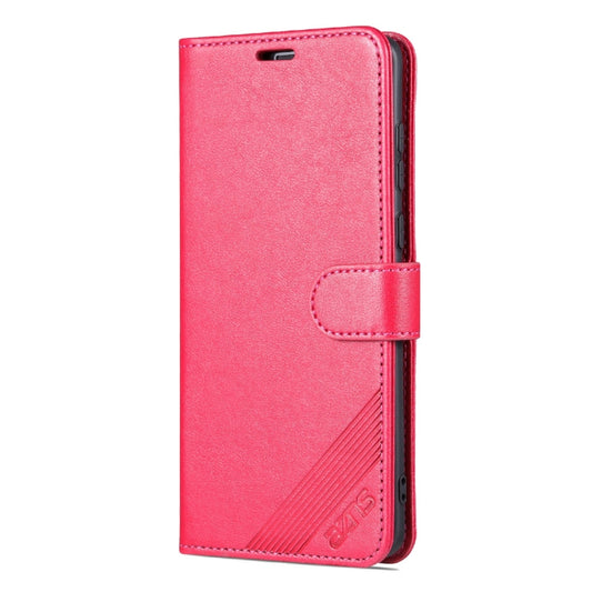 For Huawei Mate 50 Pro AZNS Sheepskin Texture Flip Leather Phone Case(Red) by AZNS