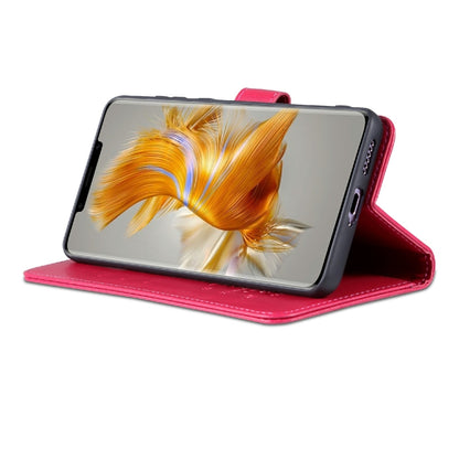 For Huawei Mate 50 Pro AZNS Sheepskin Texture Flip Leather Phone Case(Red) by AZNS