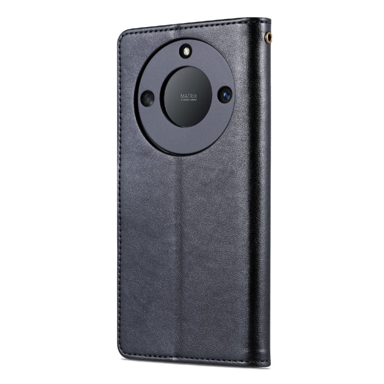 For Honor X40 AZNS Sheepskin Texture Flip Leather Phone Case(Black) by AZNS