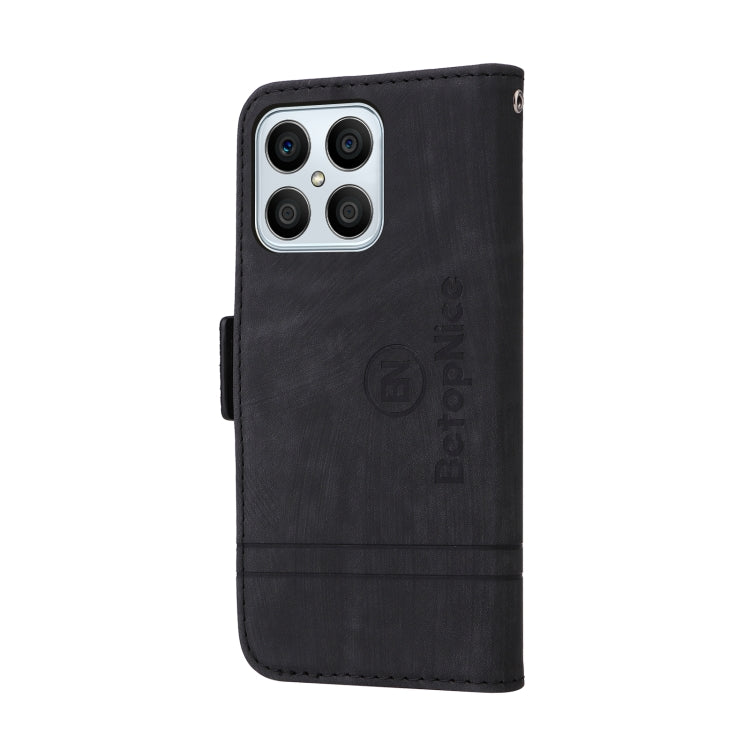 For Honor X8 5G / X6 BETOPNICE Dual-side Buckle Leather Phone Case(Black) by BETOPNICE