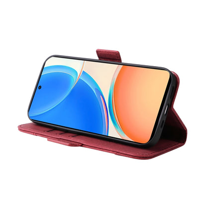 For Honor X8 5G / X6 BETOPNICE Dual-side Buckle Leather Phone Case(Red) by BETOPNICE