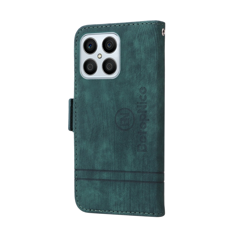 For Honor X8 5G / X6 BETOPNICE Dual-side Buckle Leather Phone Case(Green) by BETOPNICE