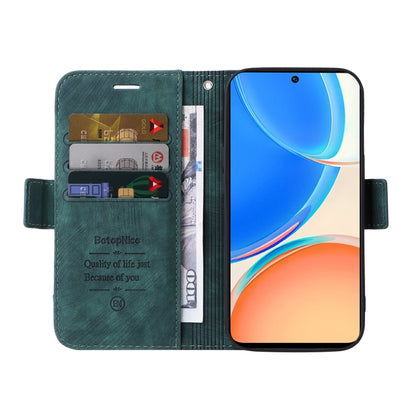 For Honor X8 5G / X6 BETOPNICE Dual-side Buckle Leather Phone Case(Green) by BETOPNICE