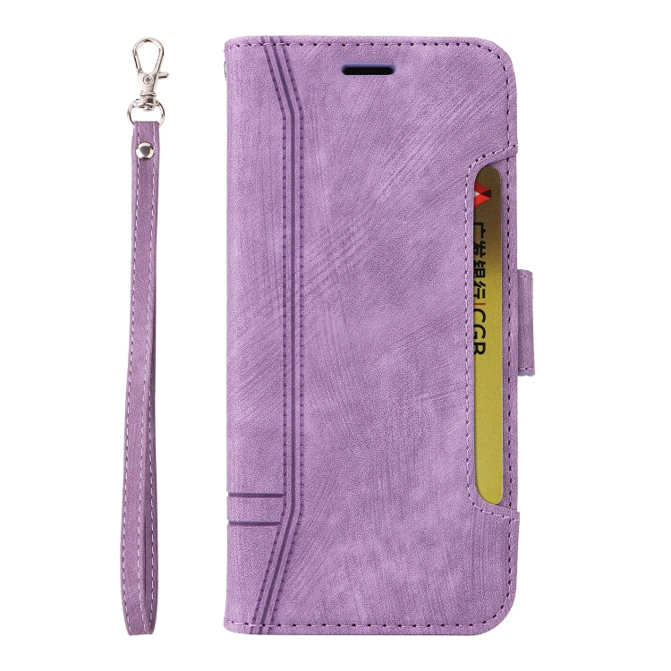For Honor X8 5G / X6 BETOPNICE Dual-side Buckle Leather Phone Case(Purple) by BETOPNICE