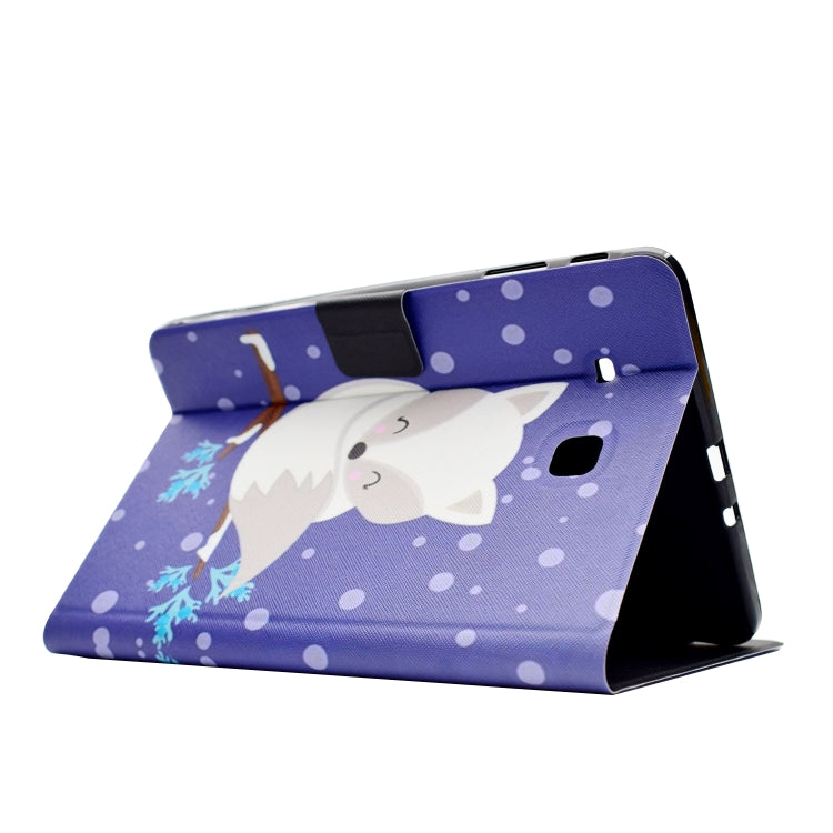 Electric Pressed Left Right Flat Feather Case with Sleep Function Pen Cover & Card Slot & Holder(Arctic Fox) by bashfashion