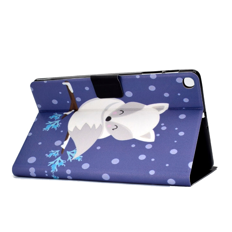 Electric Pressed Left Right Flat Feather Case with Sleep Function Pen Cover & Card Slot & Holder(Arctic Fox) by bashfashion