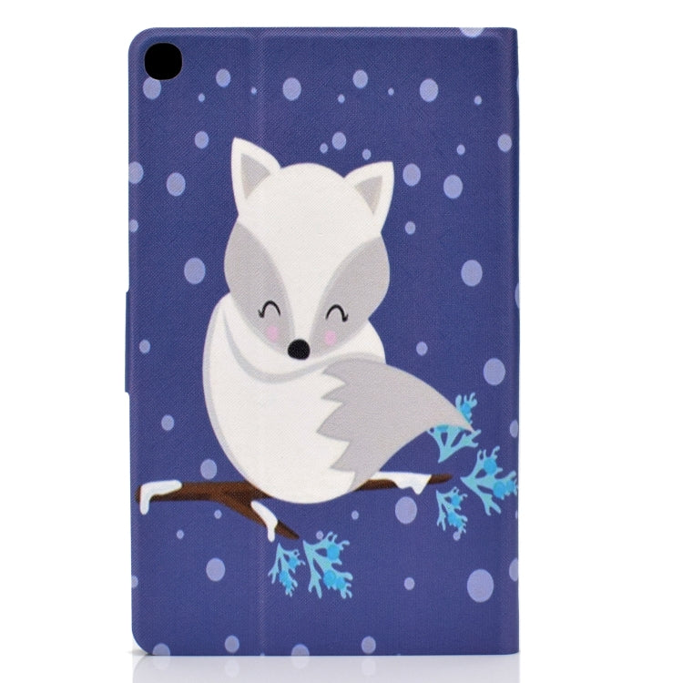 Electric Pressed Left Right Flat Feather Case with Sleep Function Pen Cover & Card Slot & Holder(Arctic Fox) by bashfashion
