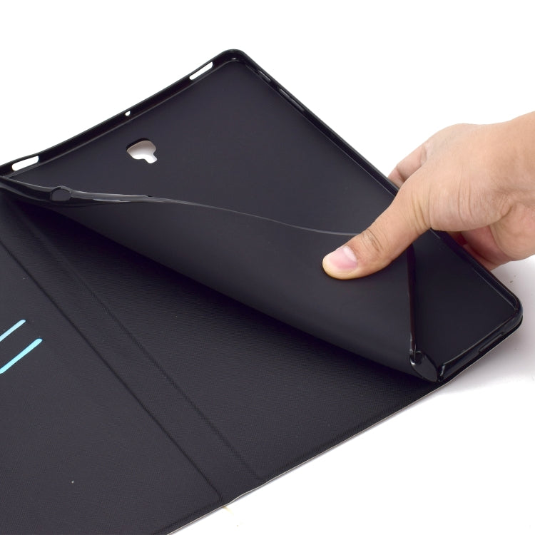 Electric Horizontal Flat Painted Leather Case with Pen Cover & Card Slot & Holder(White Rabbit) by bashfashion