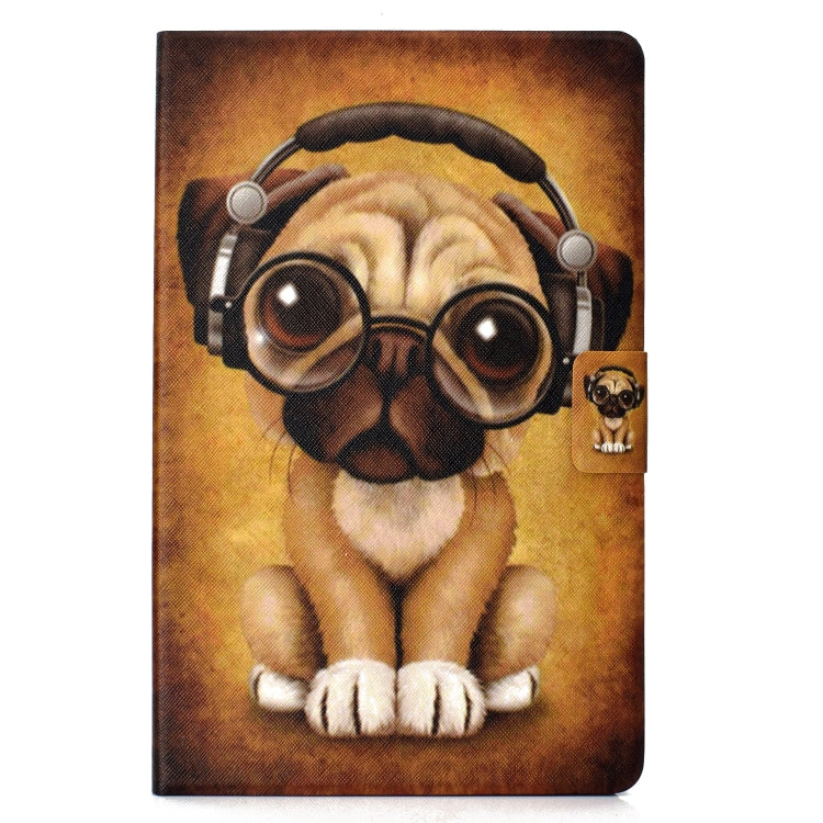 Electric Horizontal Flat Painted Leather Case with Pen Cover & Card Slot & Holder(Shar Pei) by bashfashion