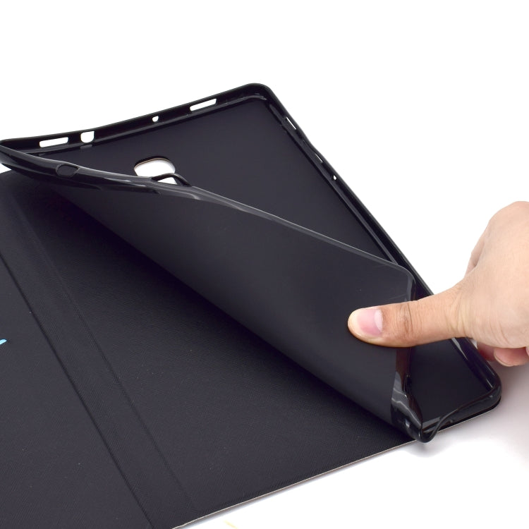 Electric Horizontal Flat Painted Leather Case with Pen Cover & Card Slot & Holder(Shar Pei) by bashfashion