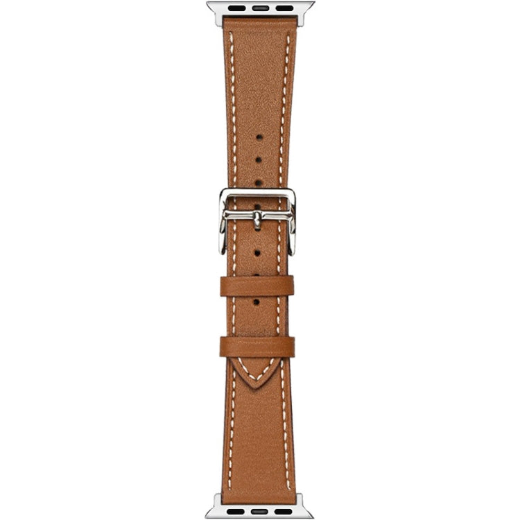 For Apple Watch Series 4/5/6/SE 1/2/3 40mm imak PG1 Series Leather Watch Band(Brown) by bashfashion