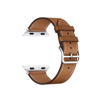 For Apple Watch Series 8 41mm imak PG1 Series Leather Watch Band(Brown) by bashfashion
