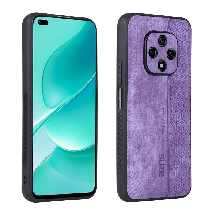 For Huawei nova 9z 5G/Enjoy 50+ AZNS 3D Embossed Skin Feel Phone Case(Purple) by AZNS