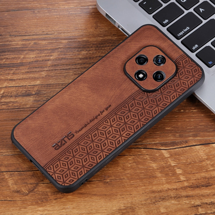 For Huawei nova 9z 5G/Enjoy 50+ AZNS 3D Embossed Skin Feel Phone Case(Brown) by AZNS