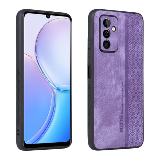 For Huawei Maimang 11 AZNS 3D Embossed Skin Feel Phone Case(Purple) by AZNS