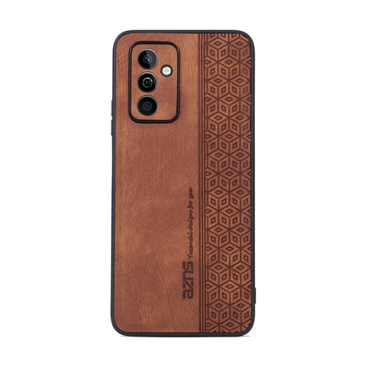 For Huawei Maimang 11 AZNS 3D Embossed Skin Feel Phone Case(Brown) by AZNS
