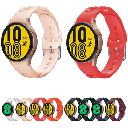 For Samsung Galaxy Watch 5 Pro 45mm Hollowed Double Loop Silicone Watch Band(White) by bashfashion