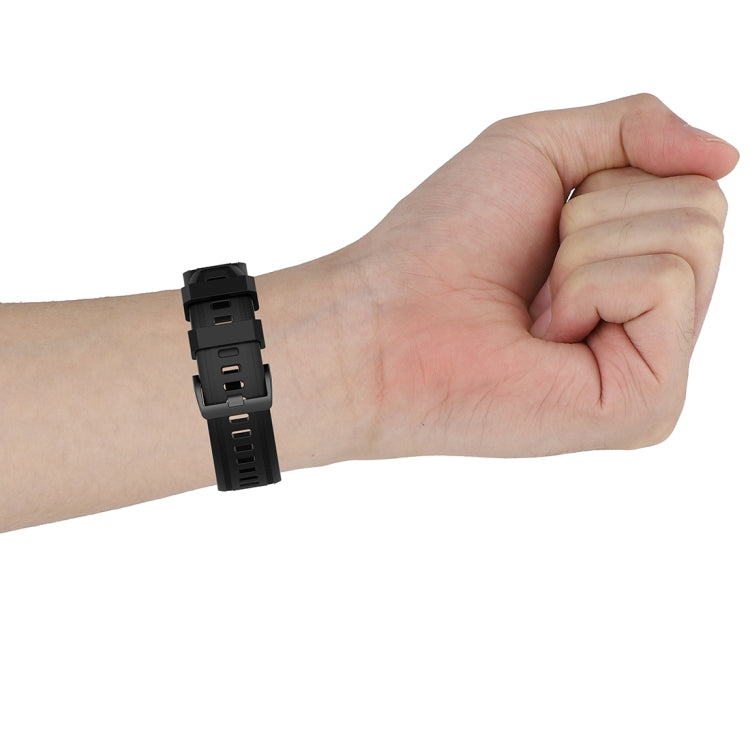 For Garmin Fenix 6S 20mm Quick Release Official Texture Wrist Strap Watchband with Plastic Button(Wine Red) by bashfashion